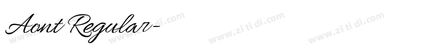 Aont Regular字体转换